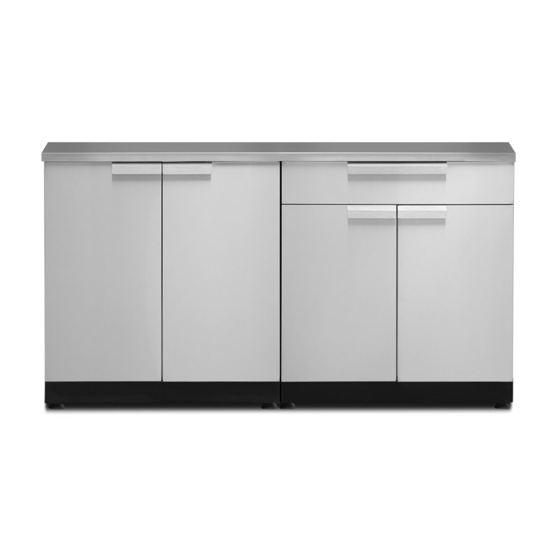 NewAge Products Stainless Steel 3Piece Free Standing Modular Outdoor